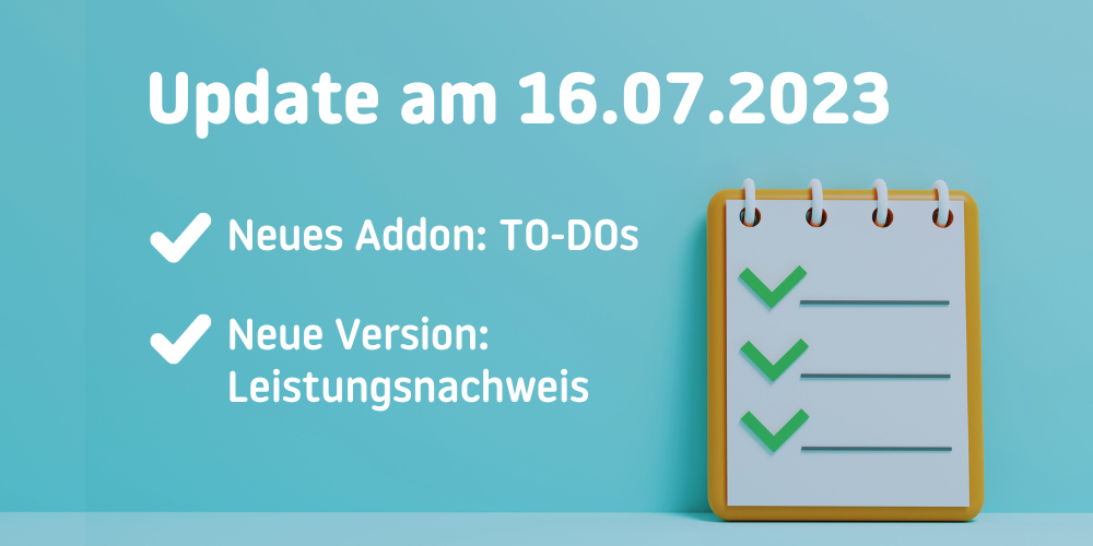 Update am 16.07.2023: Das neue Addon TO-DOs und neue Benutzeroberfläche für Honorarnotenmeldungen