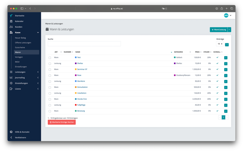 Online Registrierkassen Software aus Österreich - offisyKASSE